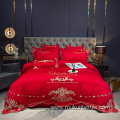 Hot sale cotton European design bed sheet set